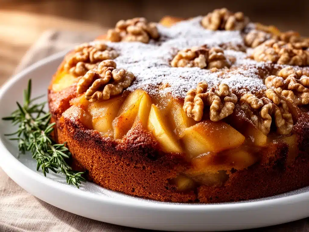 Erntedankfest Apfel-Walnuss-Torte - featured image