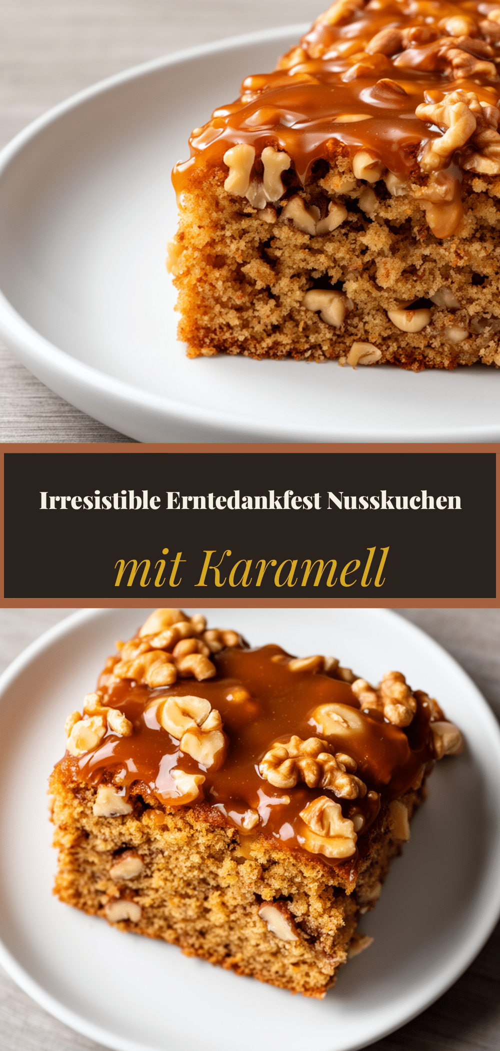 Erntedankfest Nusskuchen mit Karamellglasur: 3 Einfache Schritte 5 Erntedankfest Nusskuchen mit Karamellglasur recipe