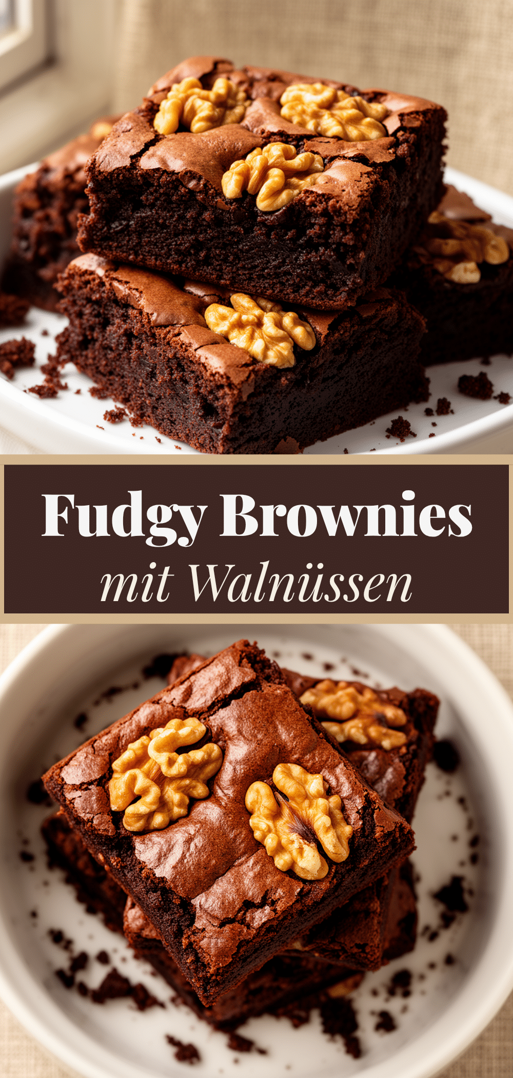 Fudgy Brownies mit Walnüssen: Saftig & Schokoladig 5 Fudgy Brownies mit Walnüssen recipe