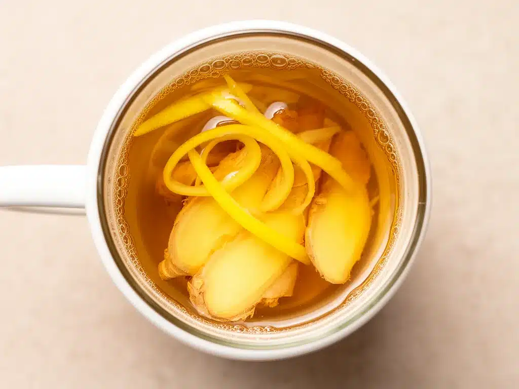 Gesunder Ingwer-Zitronen-Tee: Das perfekte 5-Minuten-Rezept 4 Gesunder Ingwer-Zitronen-Tee preparation steps