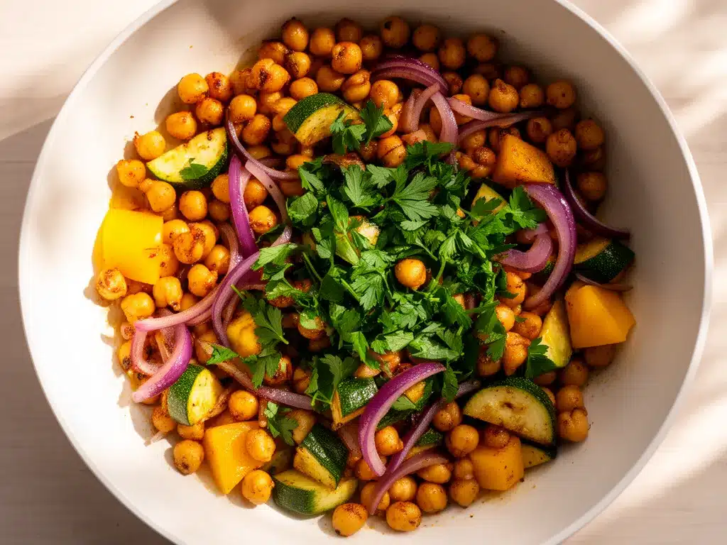 Günstige Kichererbsenpfanne: Das beste einfache Abendessen 4 Günstige Kichererbsenpfanne preparation steps
