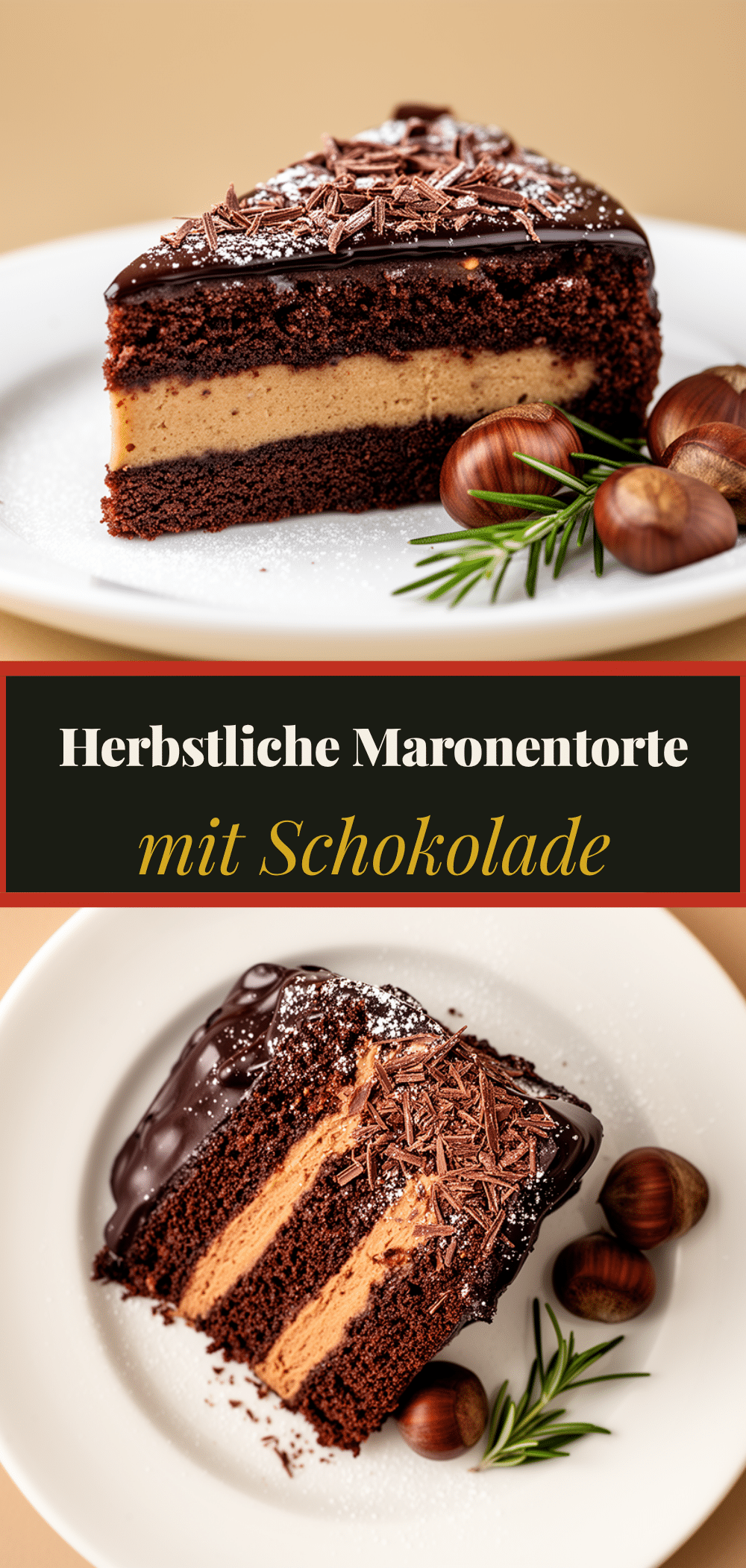 Herbstliche Maronentorte: Cremig, Schoko & Sättigend 5 herbstliche Maronentorte mit Schokolade recipe