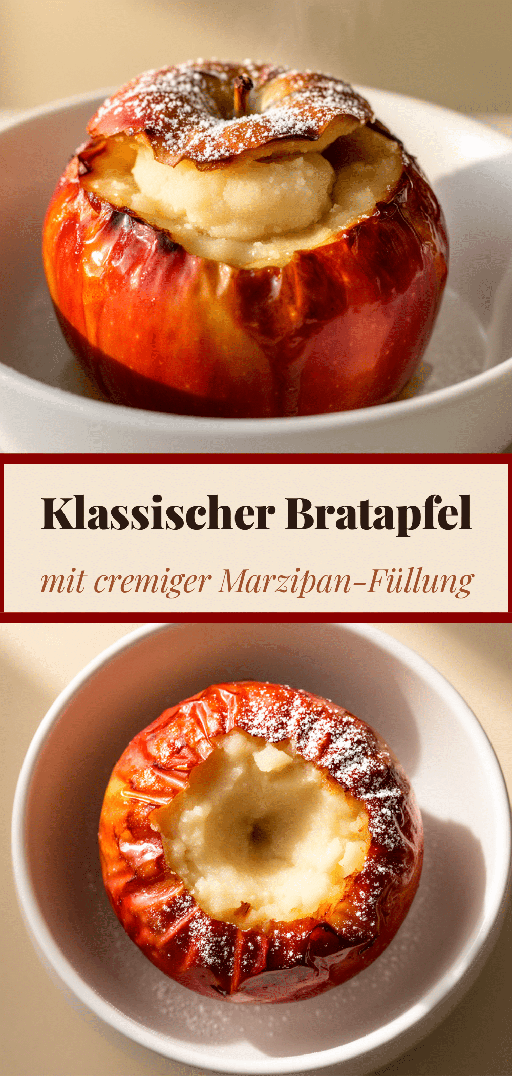 Herbstlicher Bratapfel mit Marzipan: 5 einfache Rezepte 5 Herbstlicher Bratapfel mit Marzipan recipe