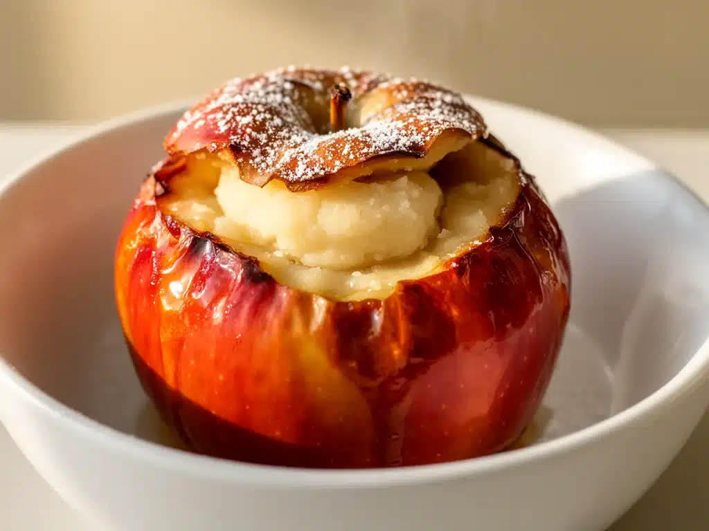 Herbstlicher Bratapfel mit Marzipan - featured image