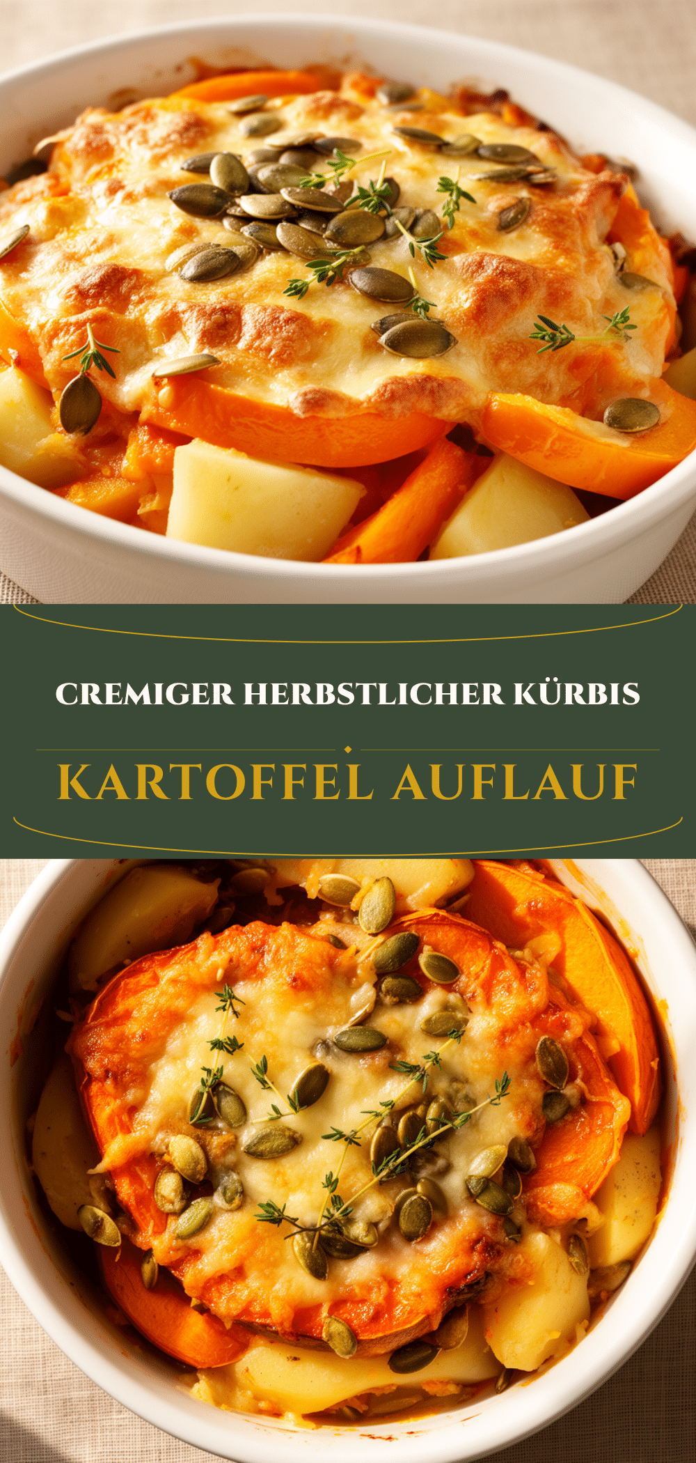 Autumnaler Kürbis-Kartoffel-Auflauf: 5 Schritte zur Cremigkeit 5 herbstlicher Kürbis-Kartoffel-Auflauf recipe