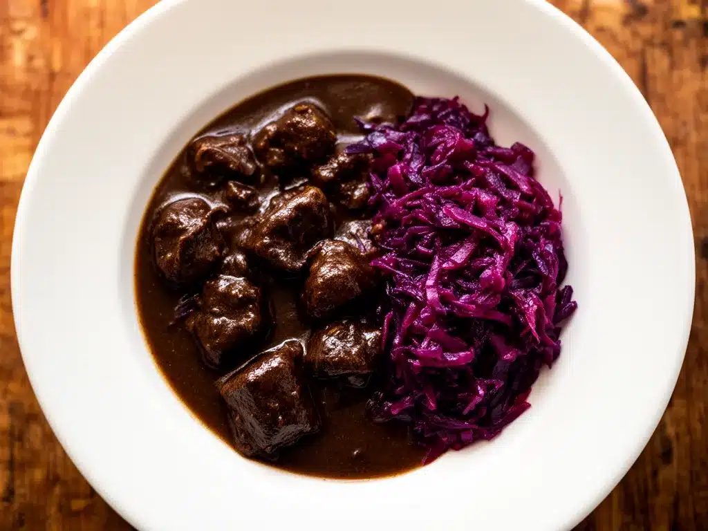 Herbstliches Wildgulasch: 5 Tipps für das perfekte Cozy Dinner 4 Herbstliches Wildgulasch mit Rotkohl preparation steps