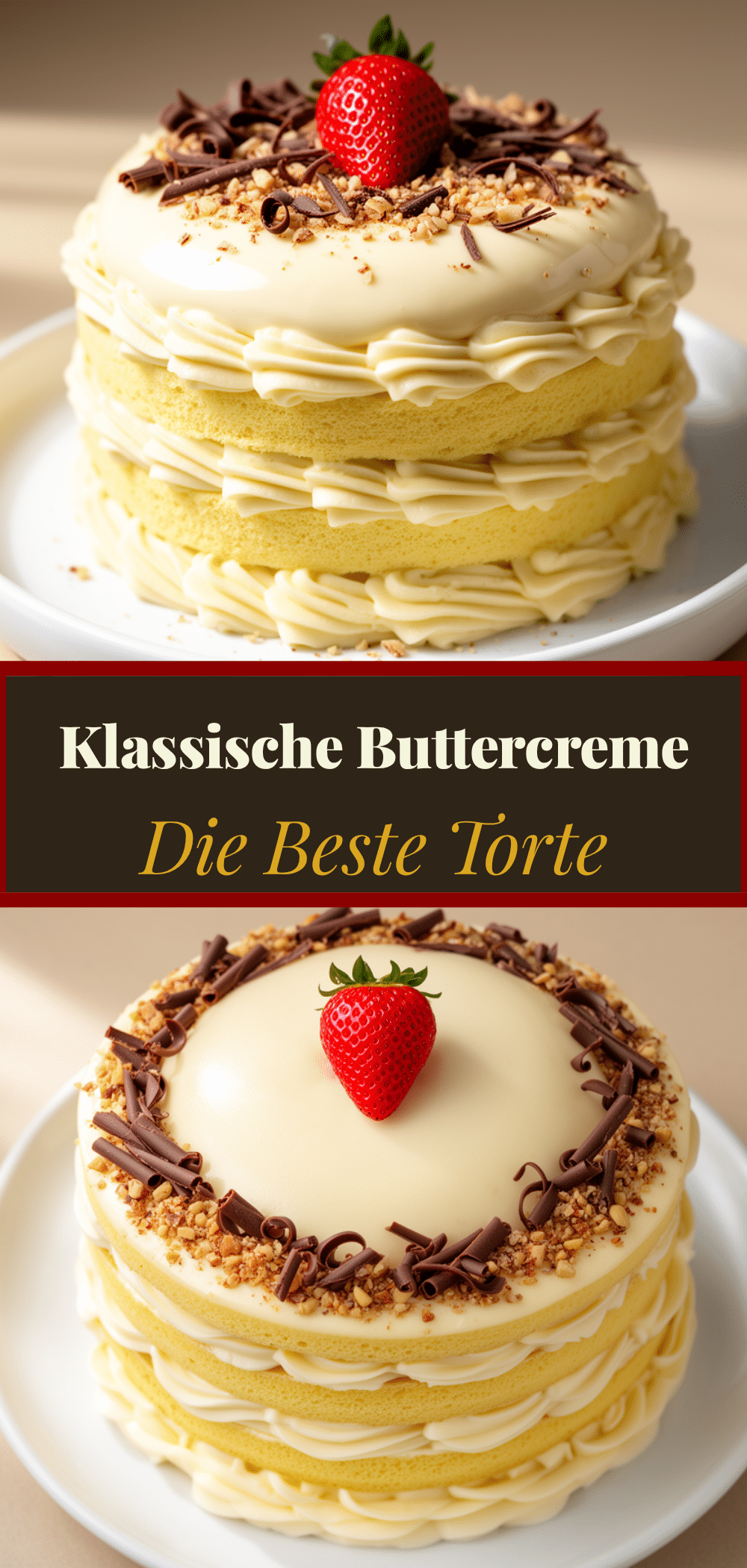 Klassische Buttercremetorte: Das beste Rezept in 60 Min 5 Klassische Buttercremetorte recipe
