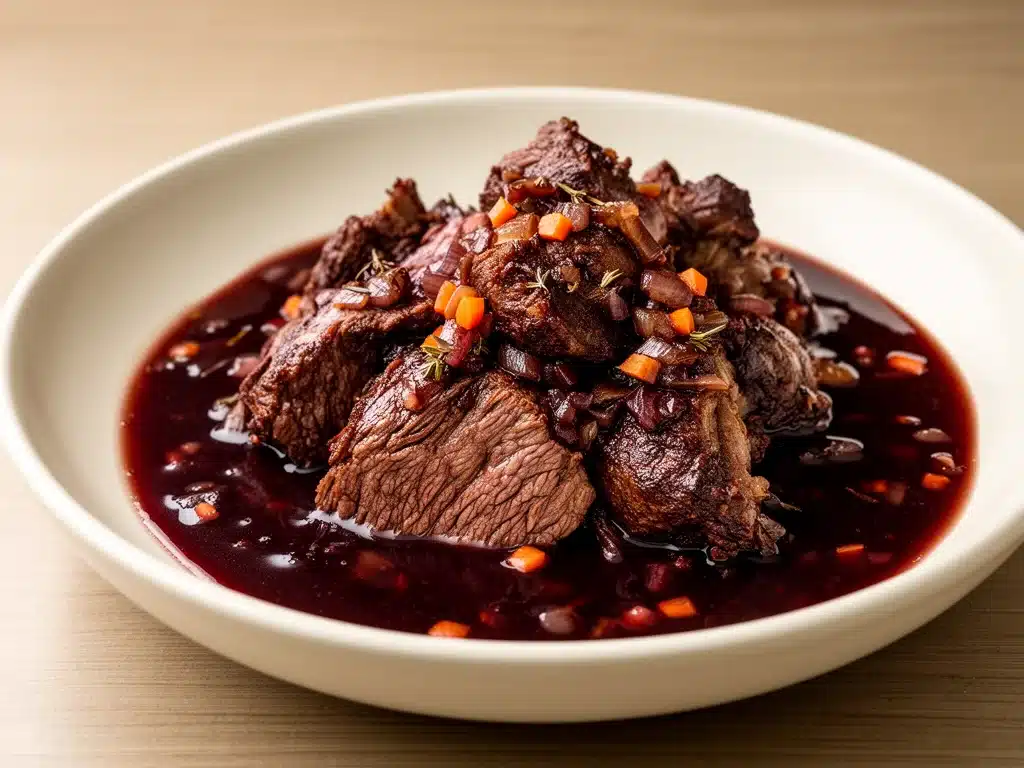 Klassischer Rinderbraten mit Rotweinsoße - featured image