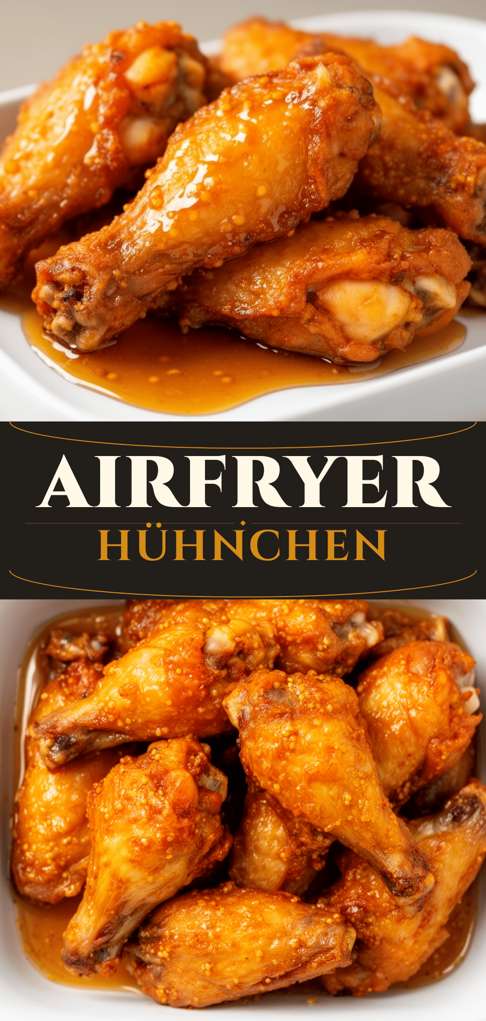 Knusprige Airfryer Hähnchen-Wings: Honig-Senf Rezept 5 Knusprige Airfryer Hähnchen-Wings recipe
