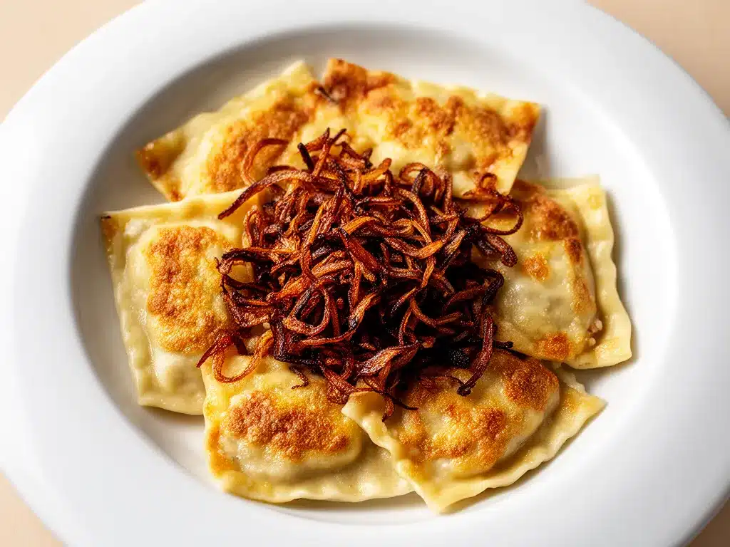Knusprige Gebratene Maultaschen mit Röstzwiebeln: 5 Min. Rezept 4 Knusprige Gebratene Maultaschen mit Röstzwiebeln preparation steps