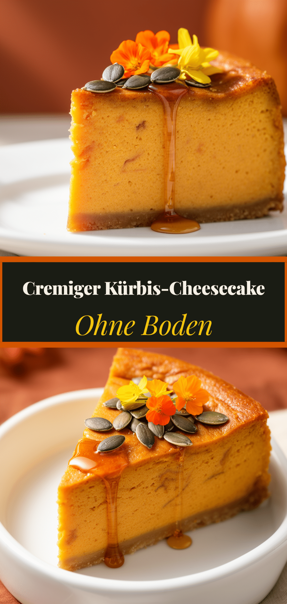 Cremiger Kürbis-Cheesecake ohne Boden: Das beste Herbstrezept 5 Kürbis-Cheesecake ohne Boden recipe