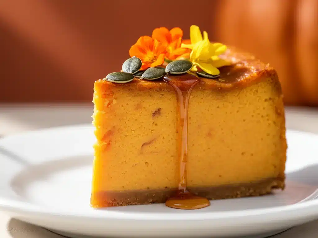 Kürbis-Cheesecake ohne Boden - featured image