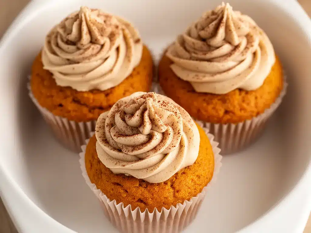 Leckere Kürbis-Cupcakes mit Zimt-Frosting: 5 einfache Rezepte 4 Kürbis-Cupcakes mit Zimt-Frosting preparation steps