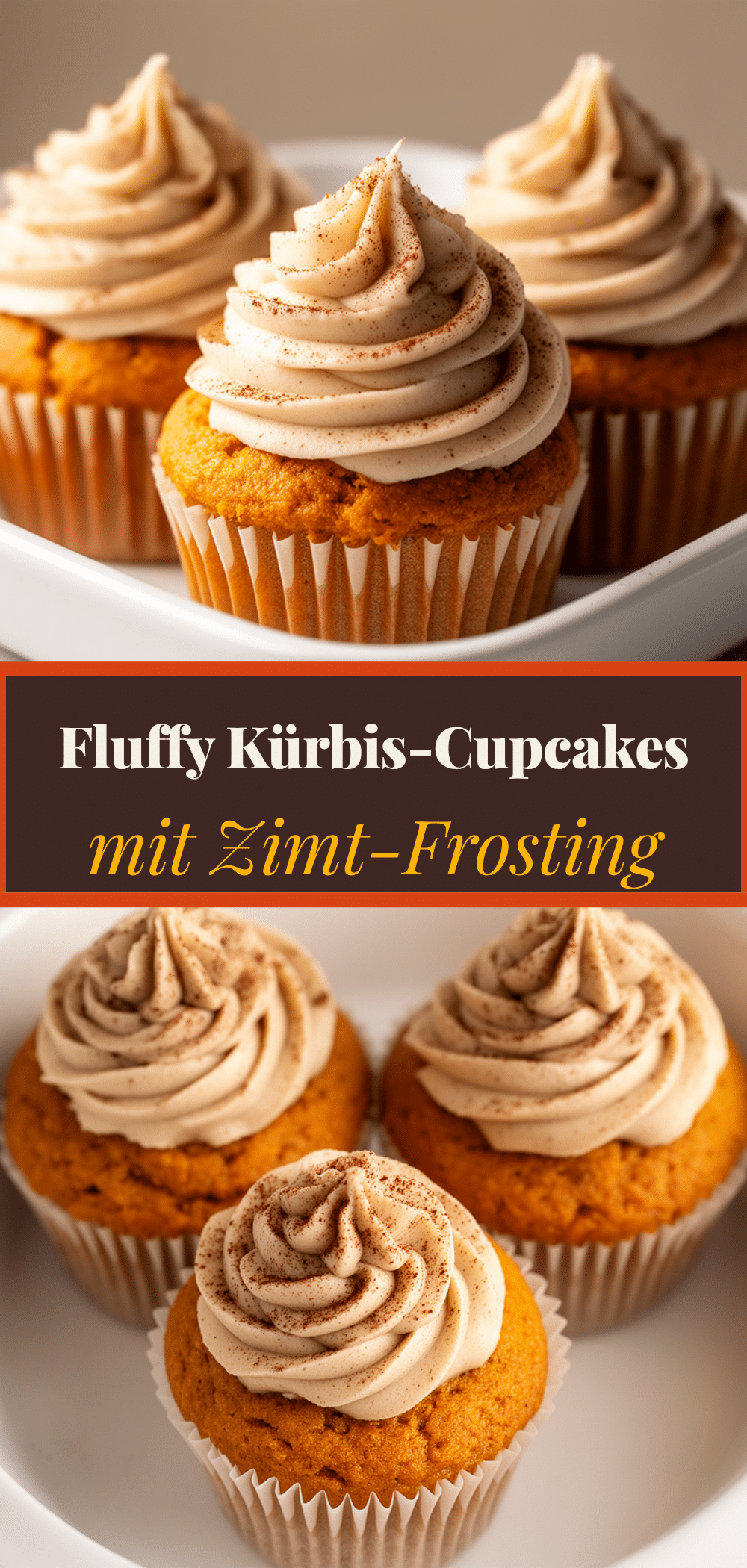Leckere Kürbis-Cupcakes mit Zimt-Frosting: 5 einfache Rezepte 5 Kürbis-Cupcakes mit Zimt-Frosting recipe