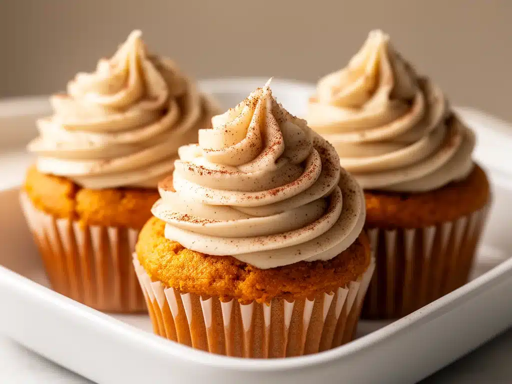 Kürbis-Cupcakes mit Zimt-Frosting - featured image