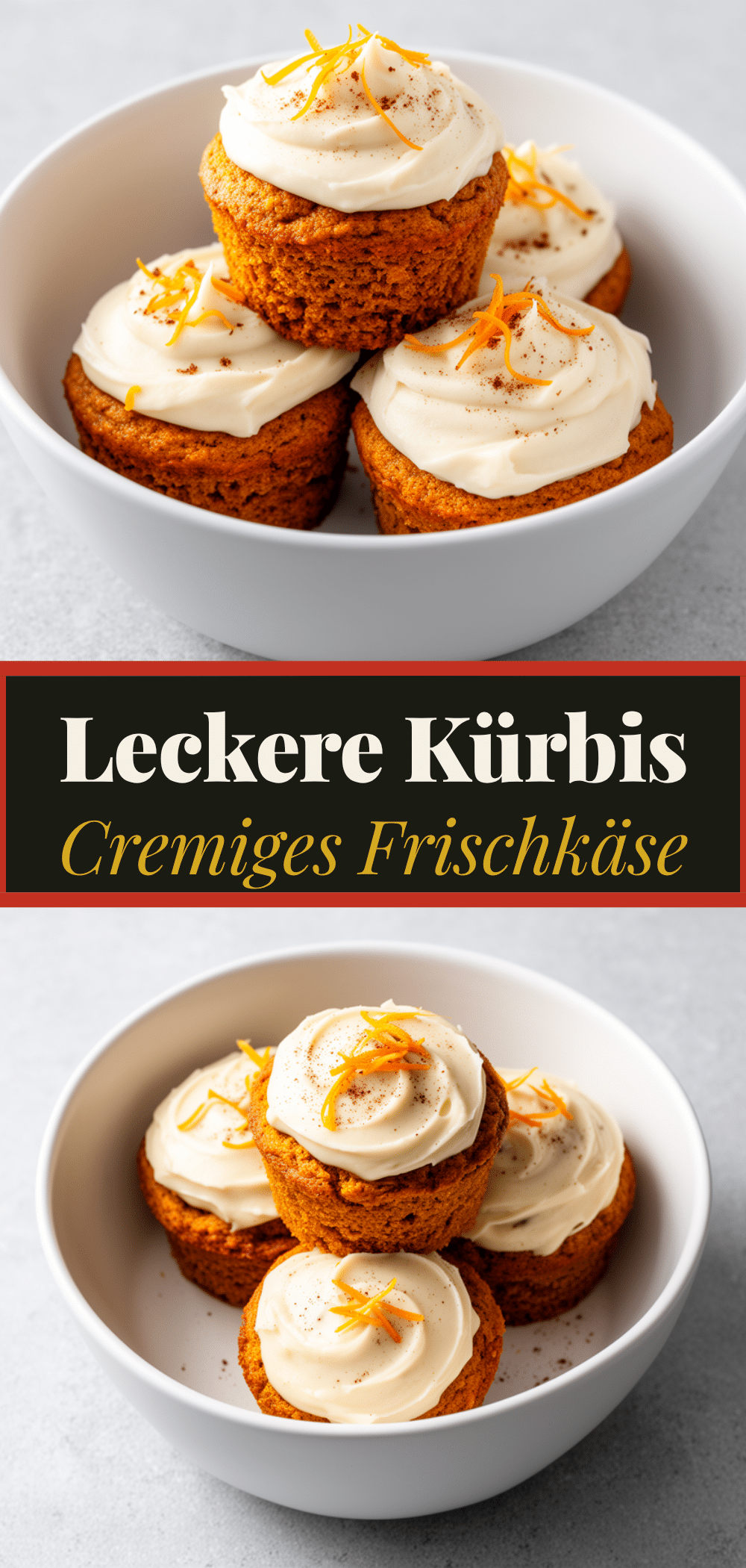 Kürbis-Muffins: Die besten herbstlichen Muffins mit Frischkäse 5 Kürbis-Muffins recipe