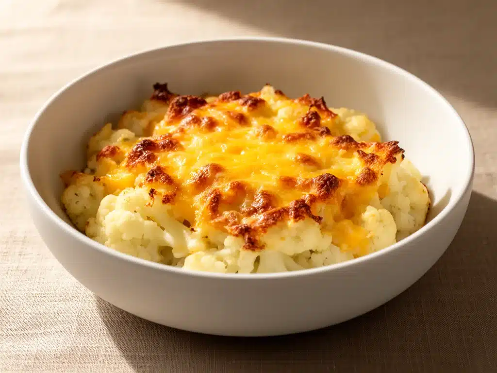 Low-Carb Blumenkohl-Käsegratin - featured image