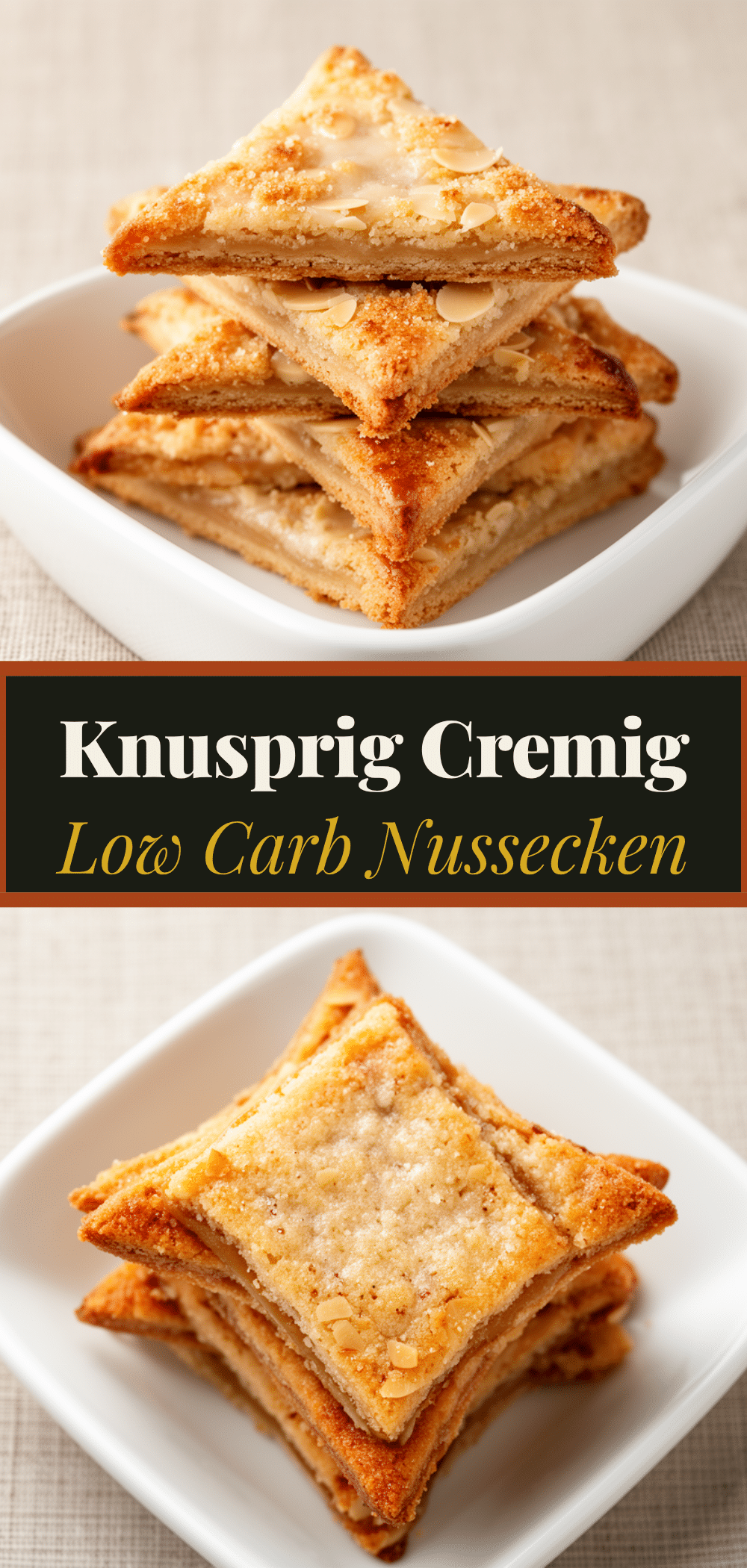 Low-Carb Nussecken: 20 Min. Knusprig & Zuckerfrei 5 Low-Carb Nussecken recipe