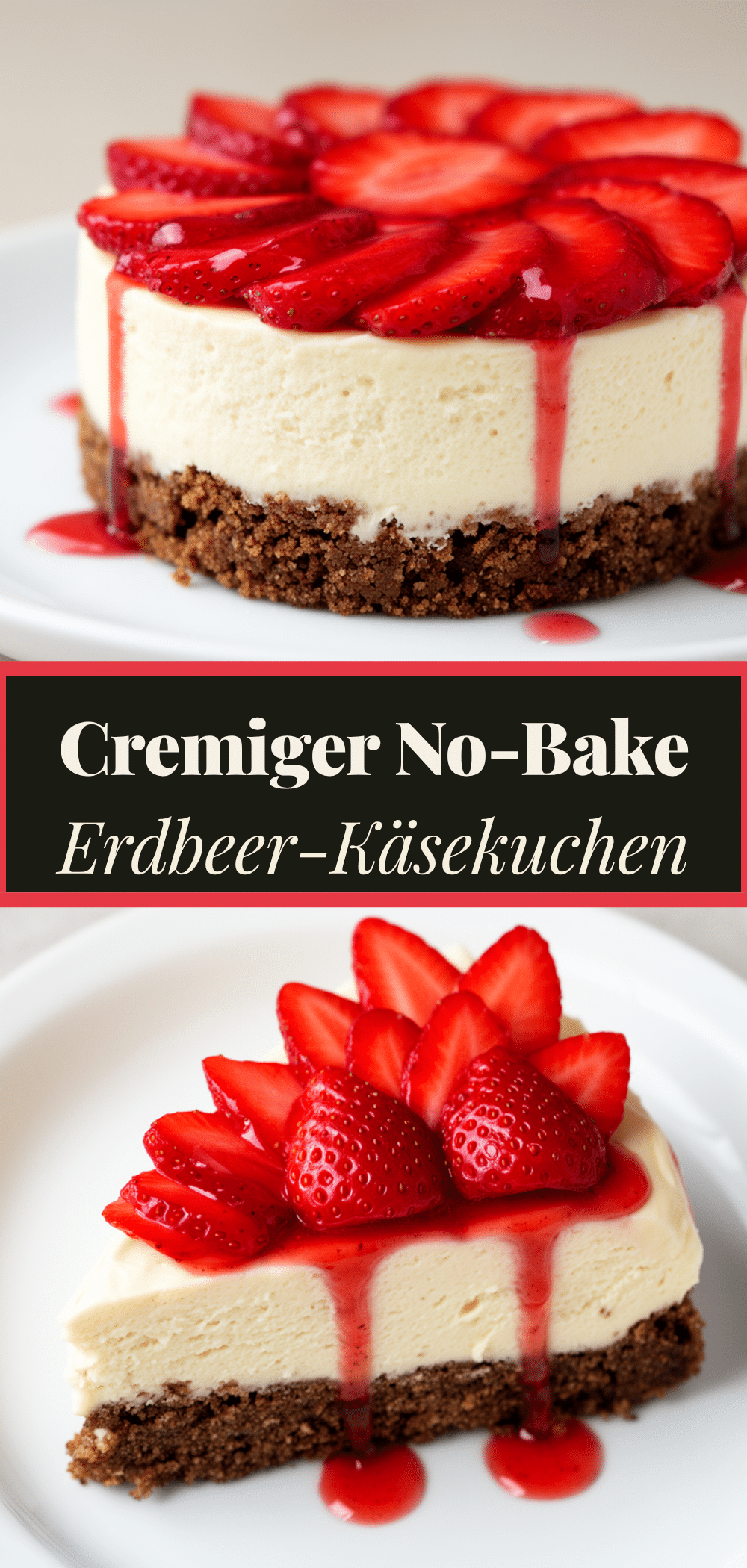 Cremiger No-Bake Erdbeer-Käsekuchen: 5-minútige No-Bake-Erdbeer-Käsekuchen-Idee 5 No-Bake-Erdbeer-Käsekuchen recipe