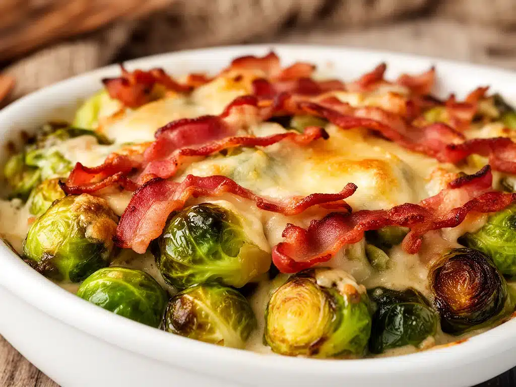 Rosenkohl-Auflauf mit Speck - featured image