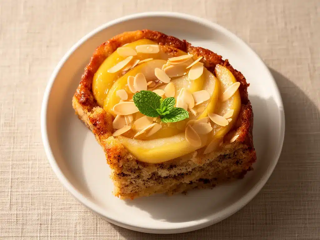Saftiger Erntedank Birnenkuchen mit Mandeln: Perfekt & Einfach 4 Saftiger Erntedank Birnenkuchen mit Mandeln preparation steps