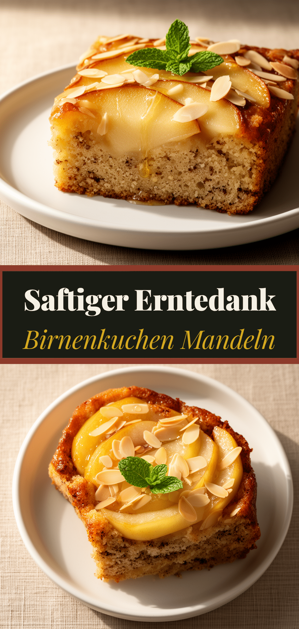 Saftiger Erntedank Birnenkuchen mit Mandeln: Perfekt & Einfach 5 Saftiger Erntedank Birnenkuchen mit Mandeln recipe
