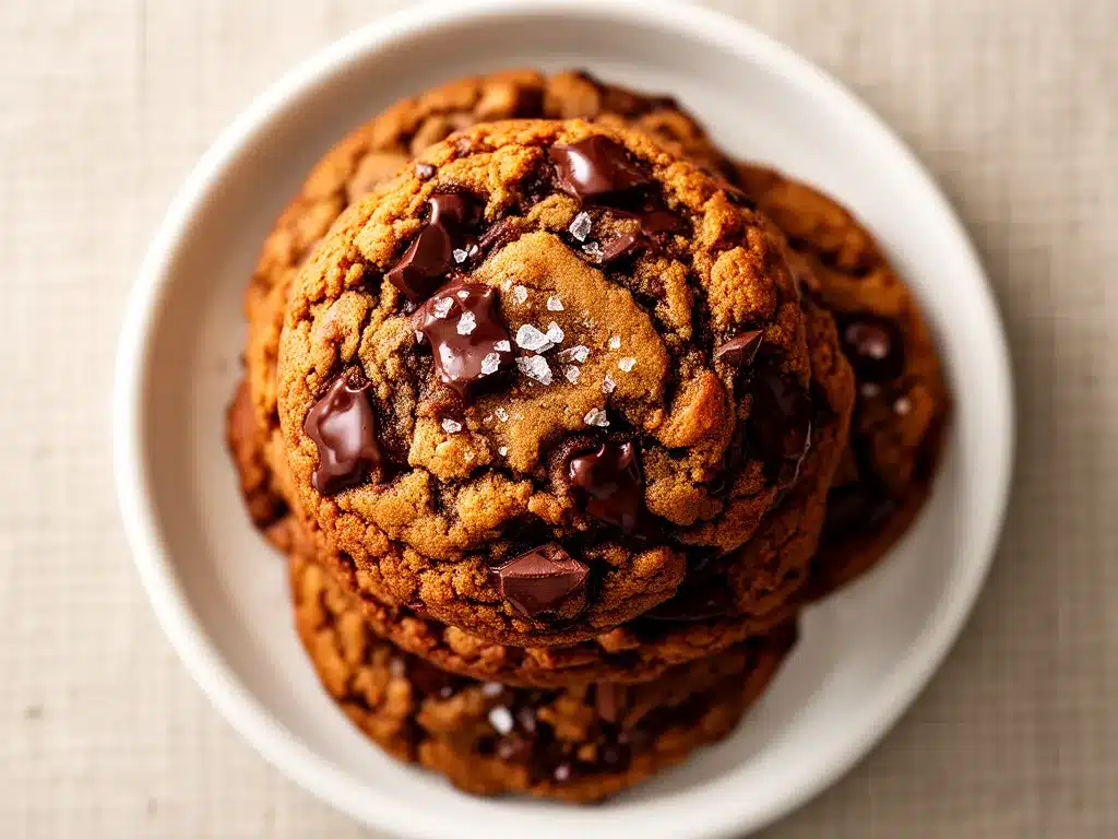 Schoko-Cookies mit brauner Butter: Die besten einfachen Rezepte 4 Schoko-Cookies mit brauner Butter preparation steps