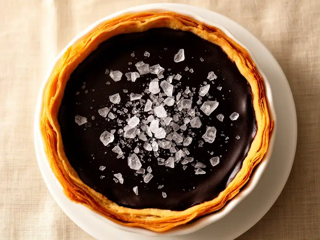 Schokoladen-Tarte mit Meersalz: Die Cremigste & Einfachste 4 Schokoladen-Tarte mit Meersalz preparation steps