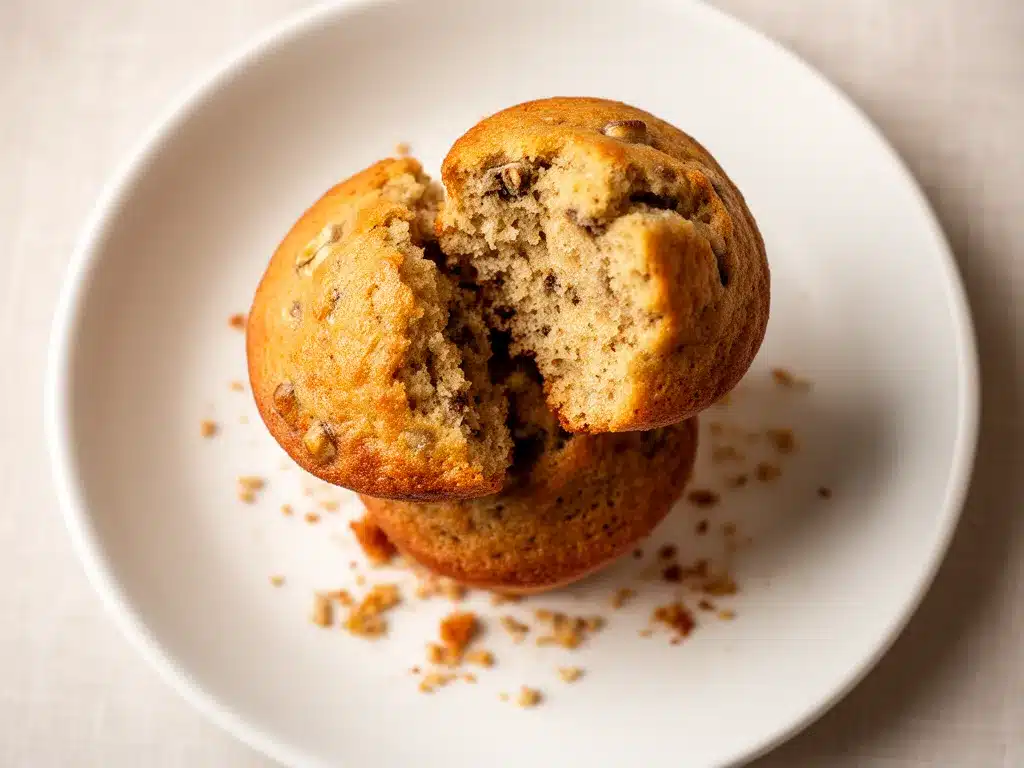 Vegane Bananenmuffins ohne Zucker: 20 Min. 4 vegane Bananenmuffins ohne Zucker preparation steps