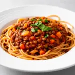 Vegetarische Linsenbolognese - featured image