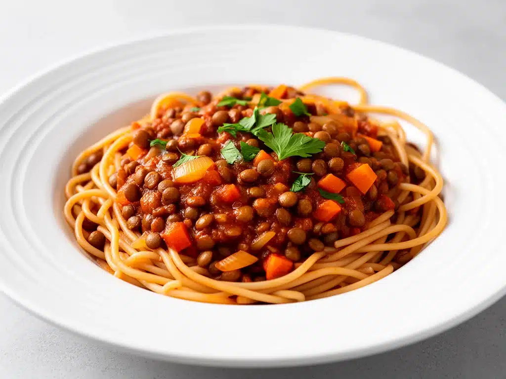Vegetarische Linsenbolognese - featured image