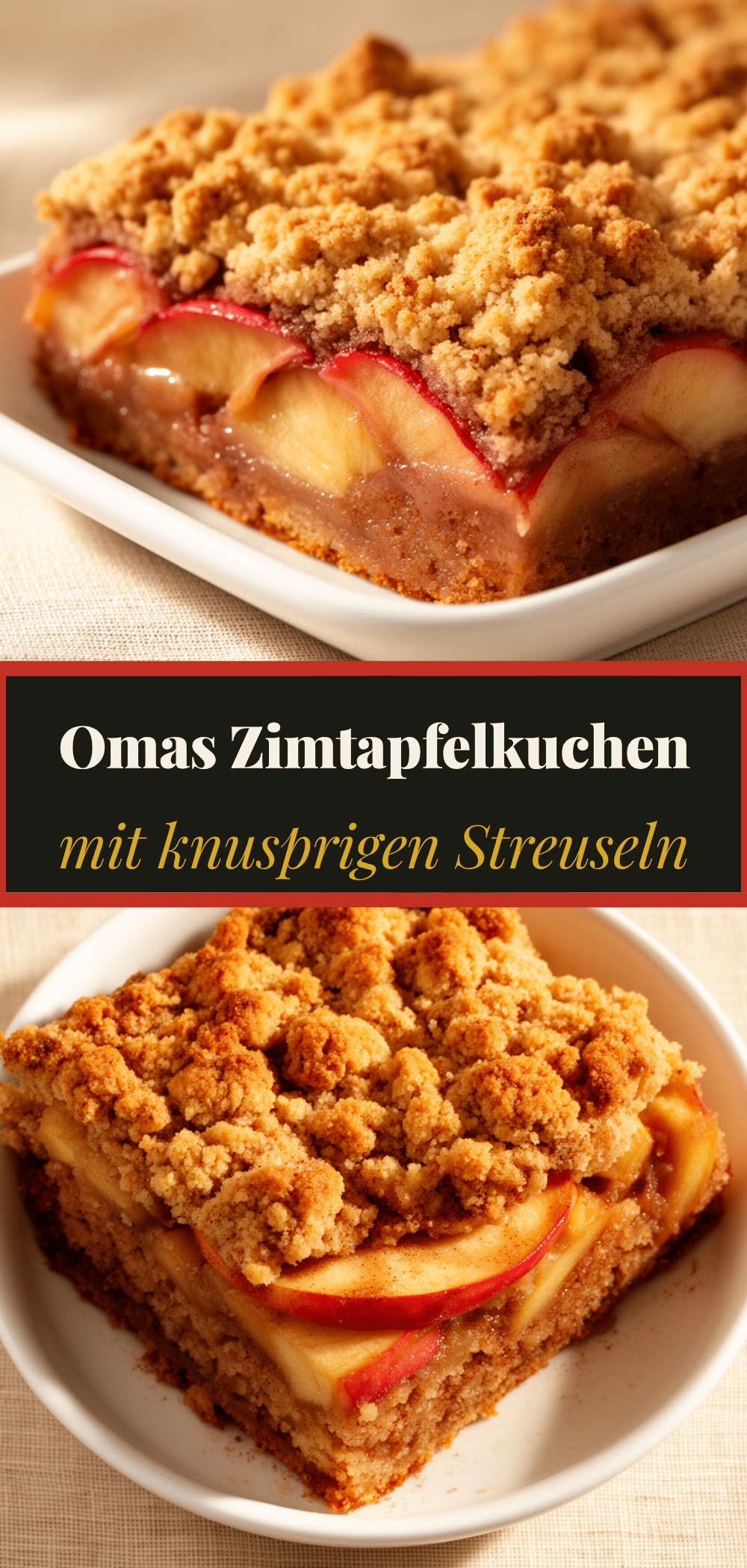 Zimtiger Apfelkuchen mit Streuseln: Omas 5-Schritt-Rezept 5 Zimtiger Apfelkuchen mit Streuseln recipe