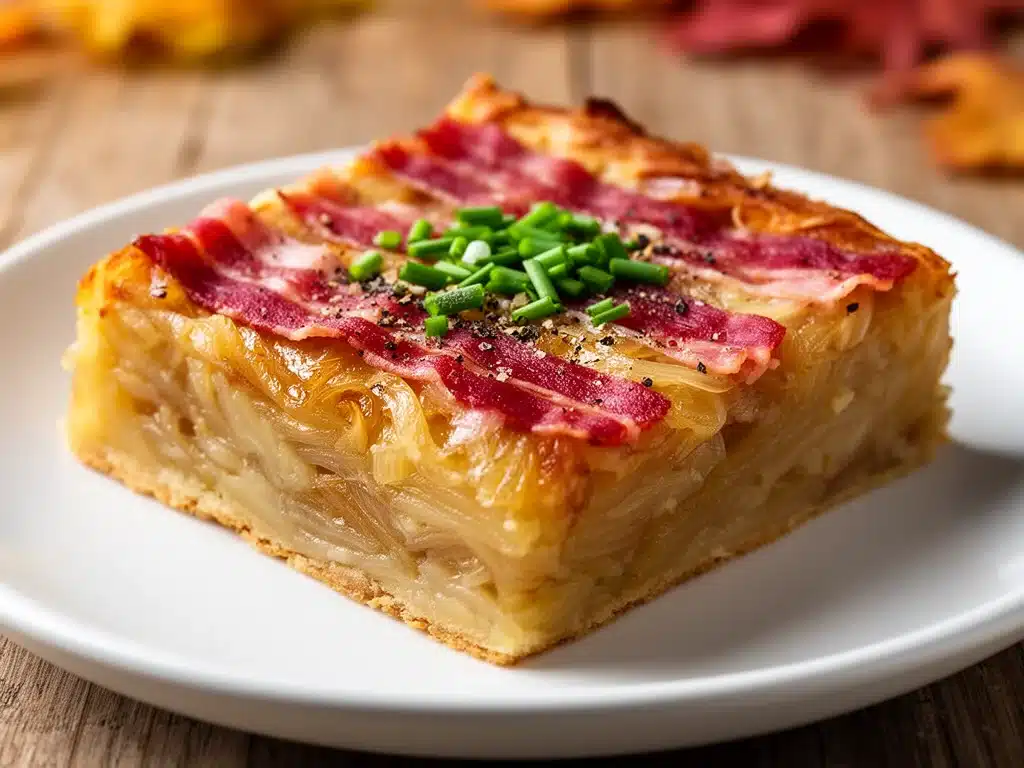 Zwiebelkuchen mit Speck - featured image