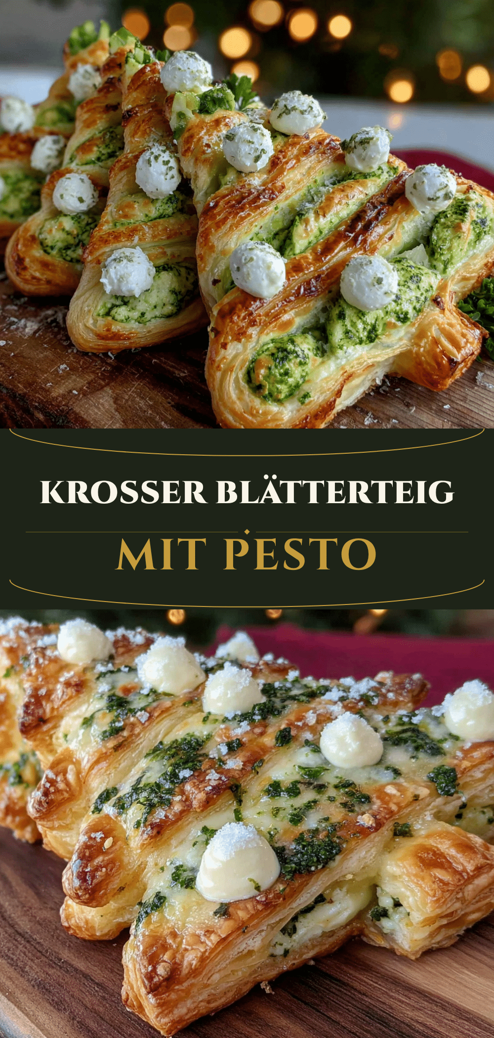 Blätterteig-Tannenbaum mit Pesto: So macht Oma das 5 Blätterteig-Tannenbaum mit Pesto recipe