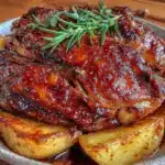 Gänsebraten im Ofen mit Äpfeln und Beifuß - featured image