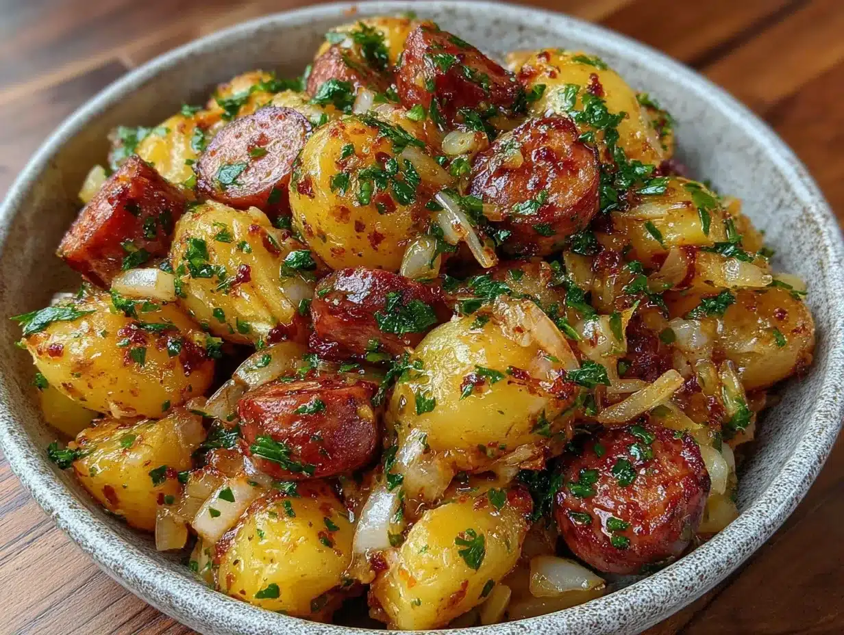 Heiligabend Kartoffelsalat: 10 Min. Einfach & Frisch 4 Heiligabend Kartoffelsalat preparation steps