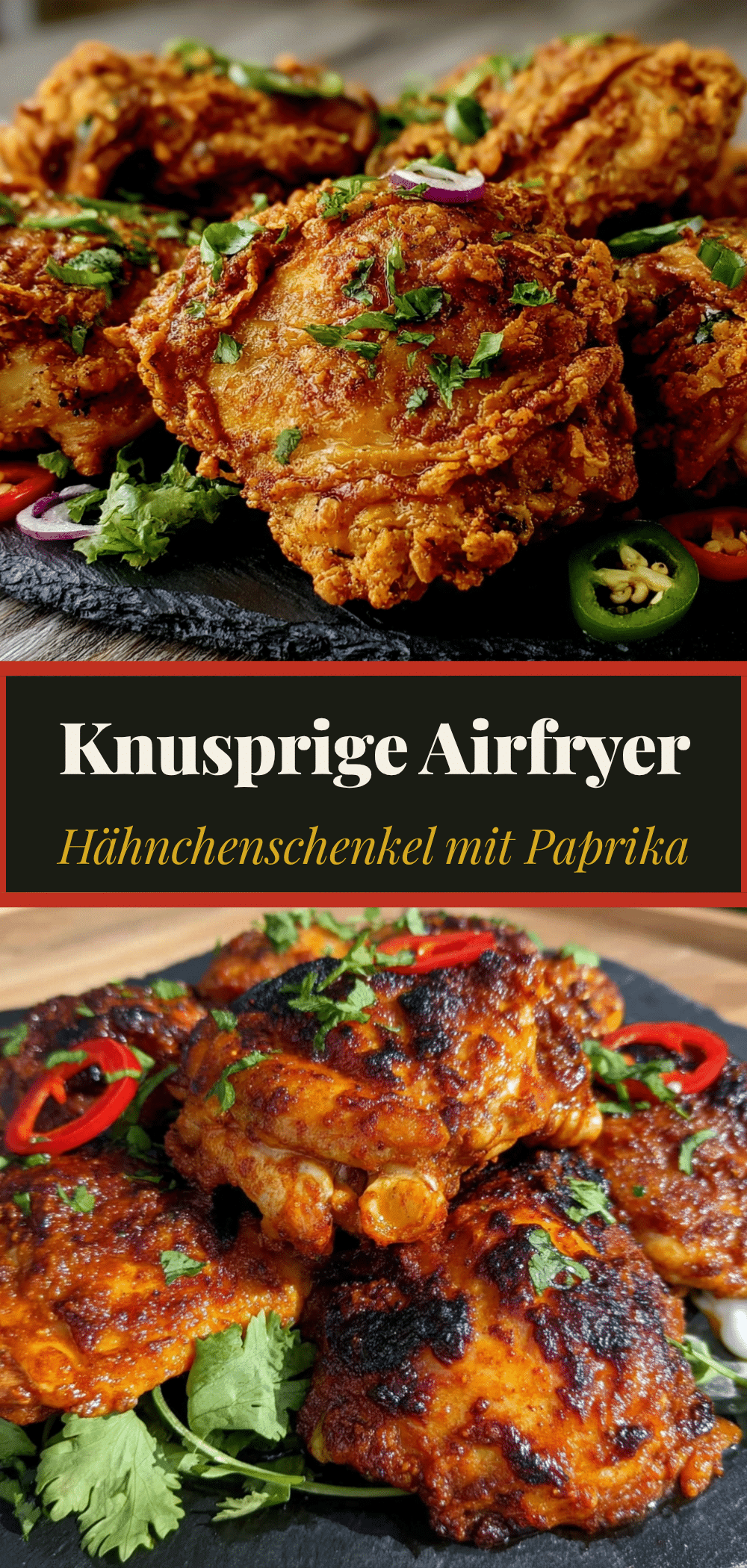Knusprige Airfryer Hähnchenschenkel: Bestes Rezept für Gäste 5 Knusprige Airfryer Hähnchenschenkel recipe