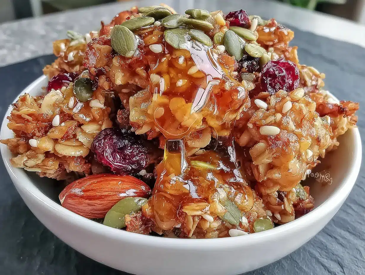 Knuspriges Granola mit Honig: 25 Min, keine Reste 4 knuspriges Granola mit Honig preparation steps