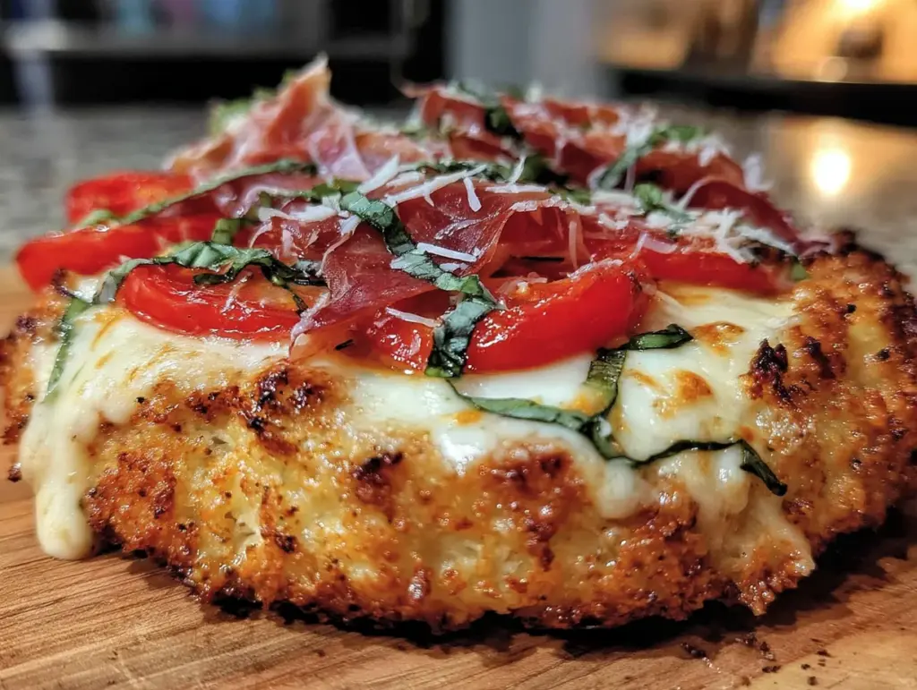 Low-Carb Pizza mit Quark-Öl-Teig - featured image