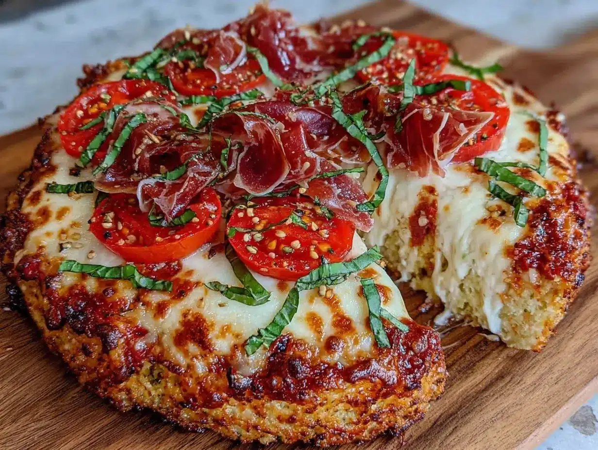 Low-Carb Pizza in 15 Min: Der perfekte Quark-Öl-Teig 4 Low-Carb Pizza mit Quark-Öl-Teig preparation steps