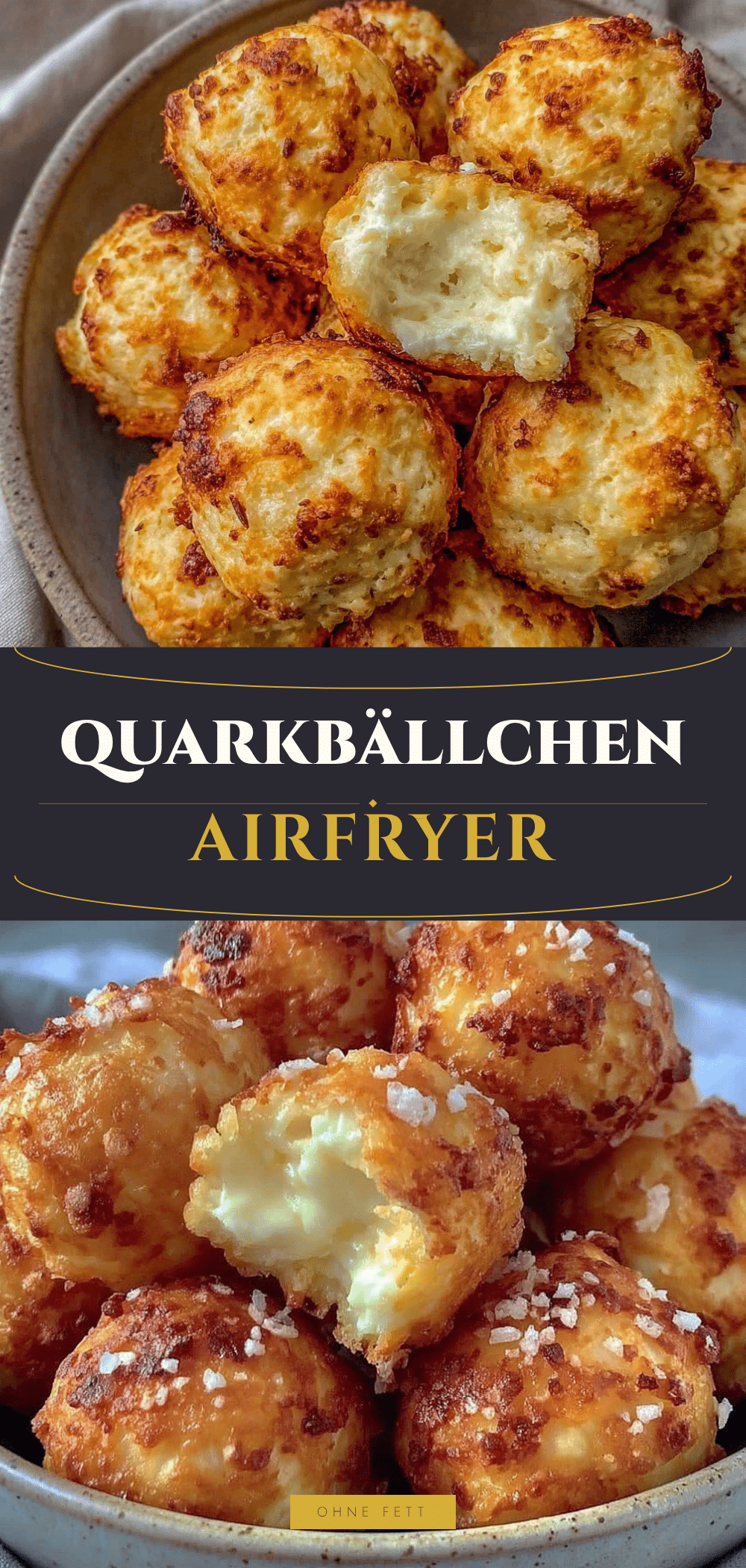 Quarkbällchen: 15 Min. Budget-Friendly Airfryer 5 Quarkbällchen im Airfryer recipe