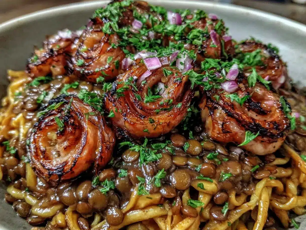Schwäbische Linsen mit Spätzle: Perfektes Rezept 4 Schwäbische Linsen mit Spätzle preparation steps