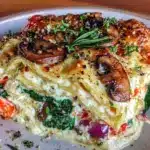 vegane Gemüse-Lasagne mit Cashew-Béchamel - featured image