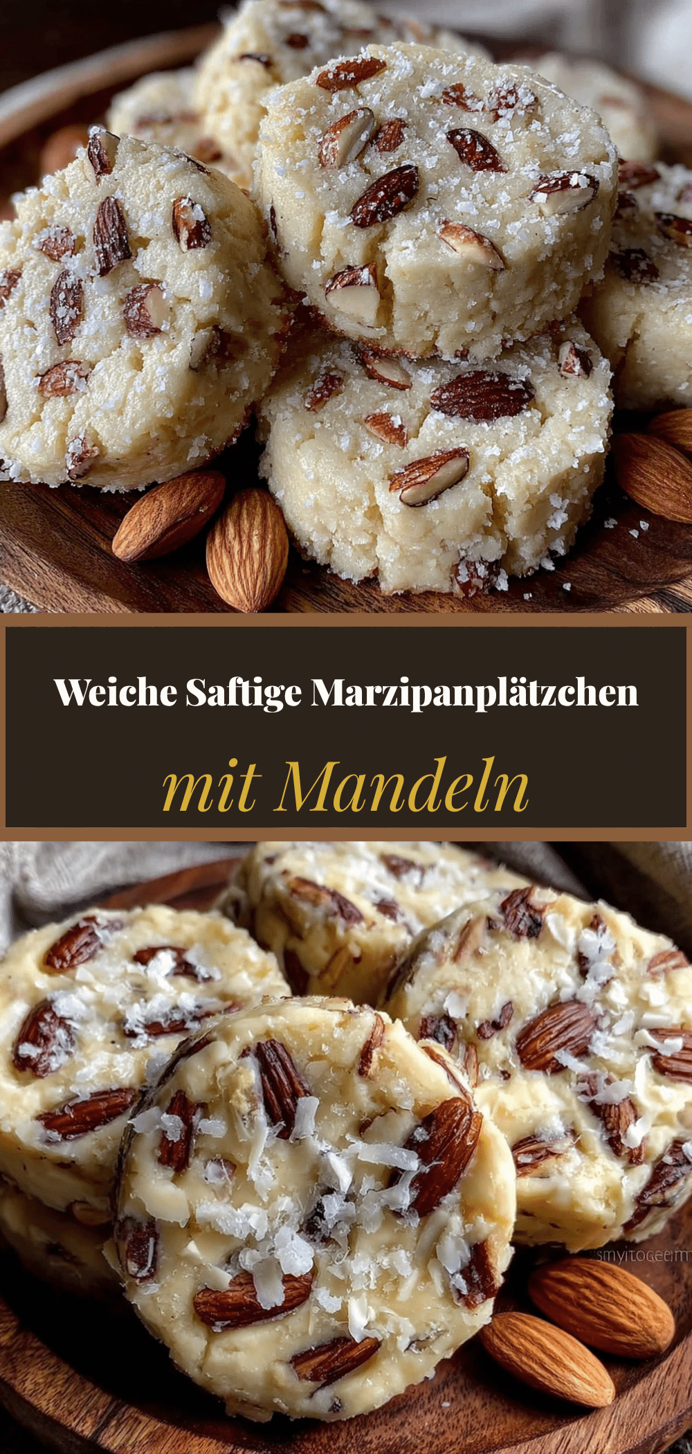Weihnachts-Marzipanplätzchen mit Mandeln: Perfekt für 1-2 Personen 5 Weihnachts-Marzipanplätzchen mit Mandeln recipe