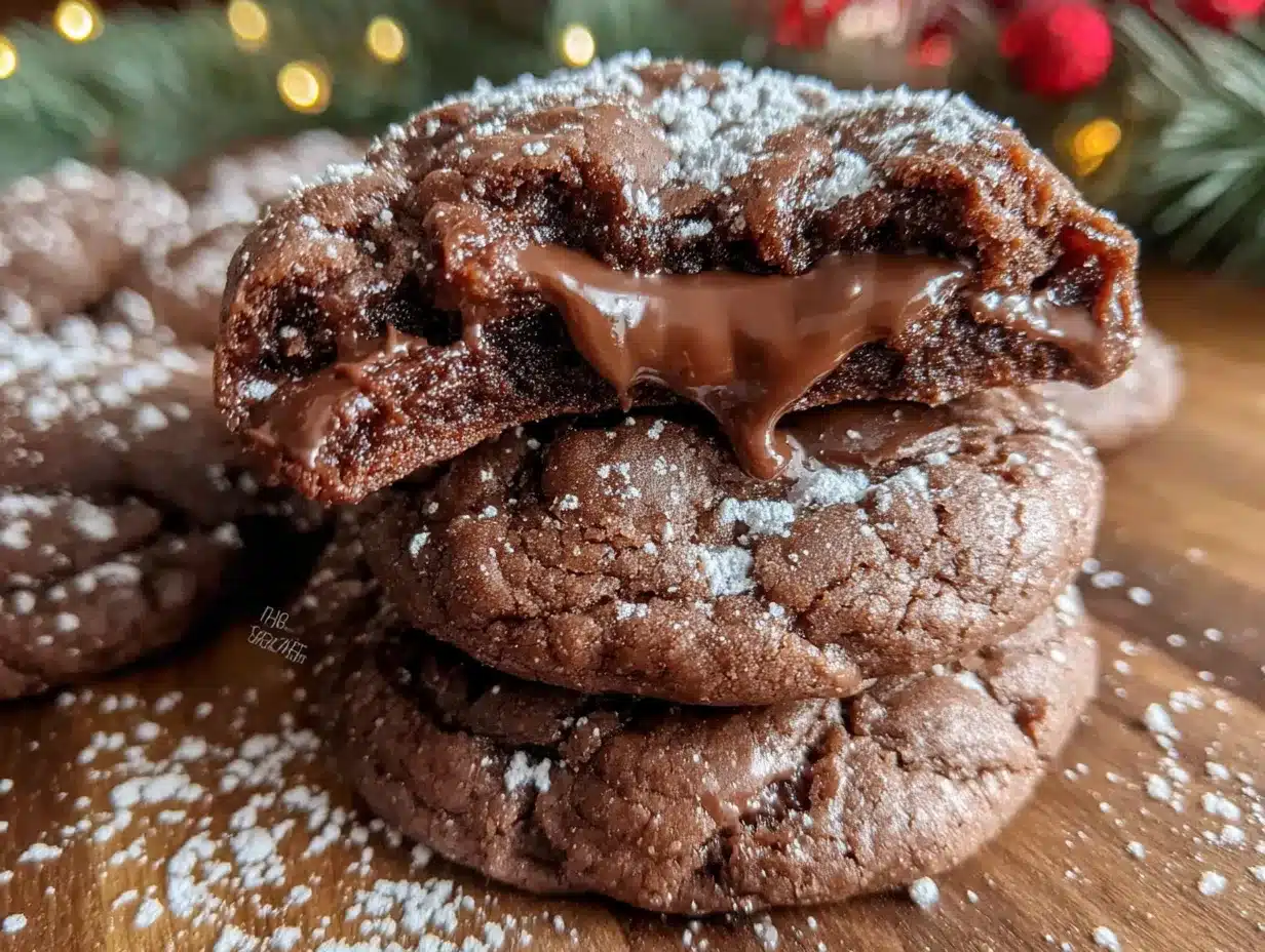 Weihnachts-Nutella-Plätzchen: 3 Zutaten, fertig in 15 Min 4 Weihnachts-Nutella-Plätzchen preparation steps