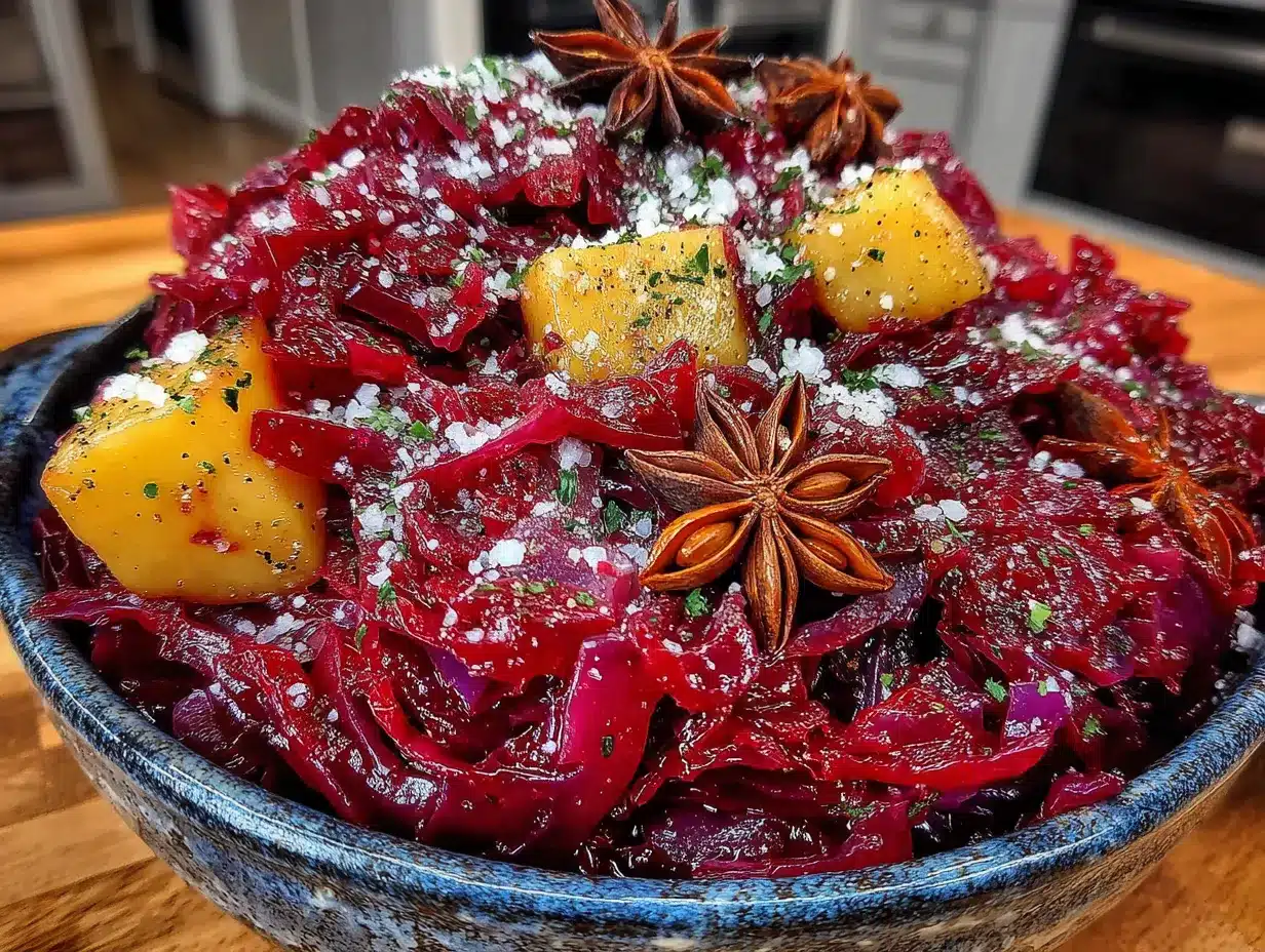 Weihnachts-Rotkohl mit Apfel: 1 Portion für <2€ 4 Weihnachts-Rotkohl mit Apfel preparation steps