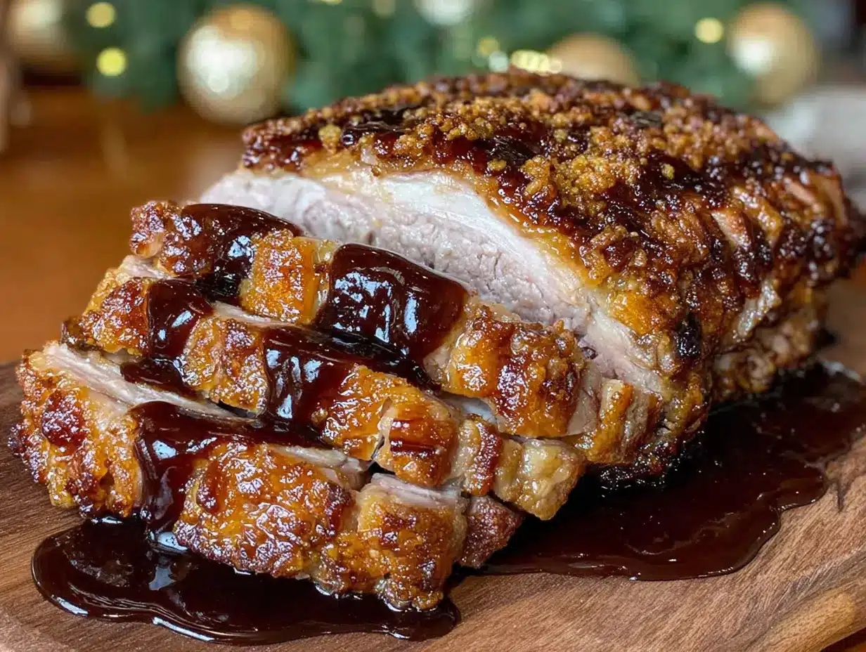 Weihnachts-Schweinebraten: Die Kruste mit Dunkelbier 4 Weihnachts-Schweinebraten preparation steps