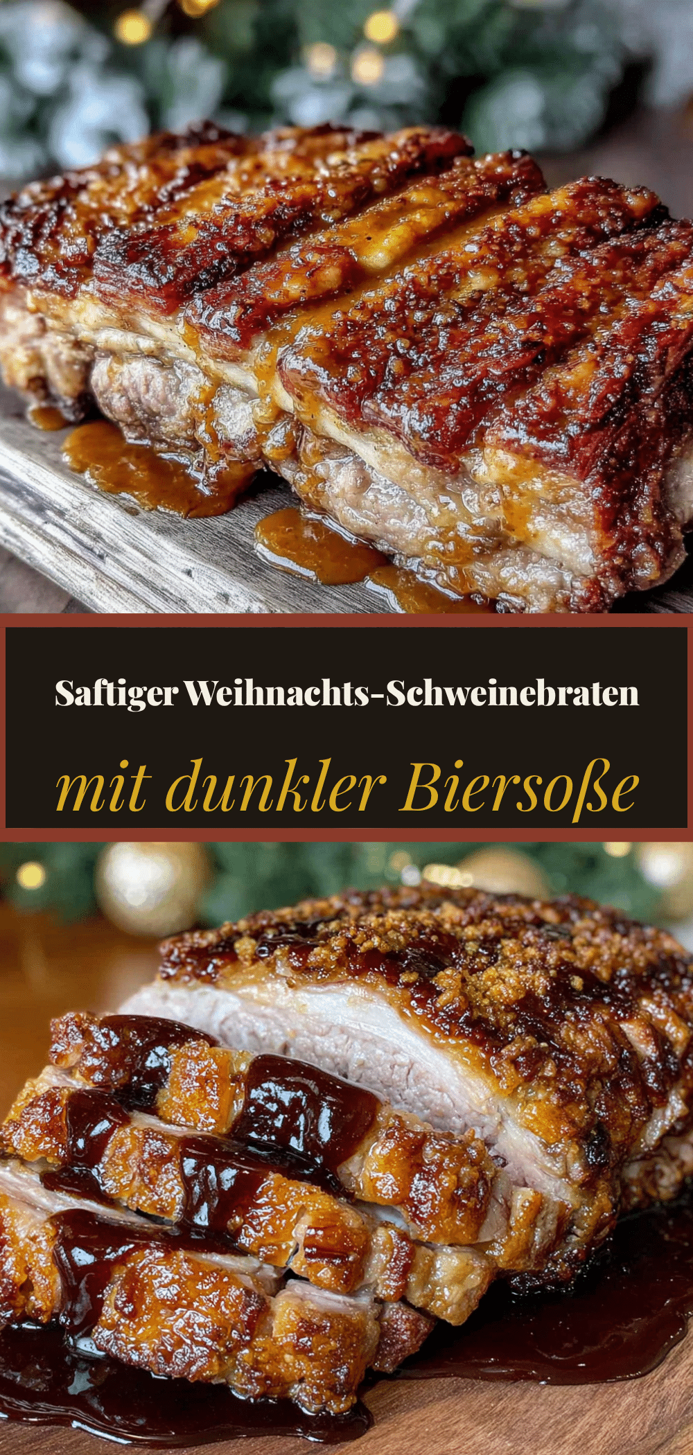 Weihnachts-Schweinebraten: Die Kruste mit Dunkelbier 5 Weihnachts-Schweinebraten recipe